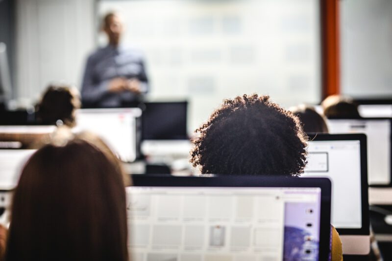 Classroom using computers