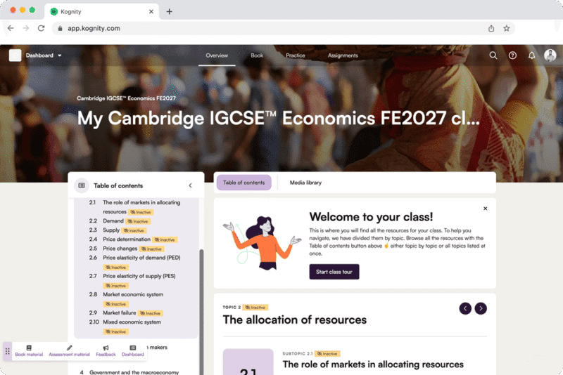 Kognity for IGCSE Economics FE2027 book cover