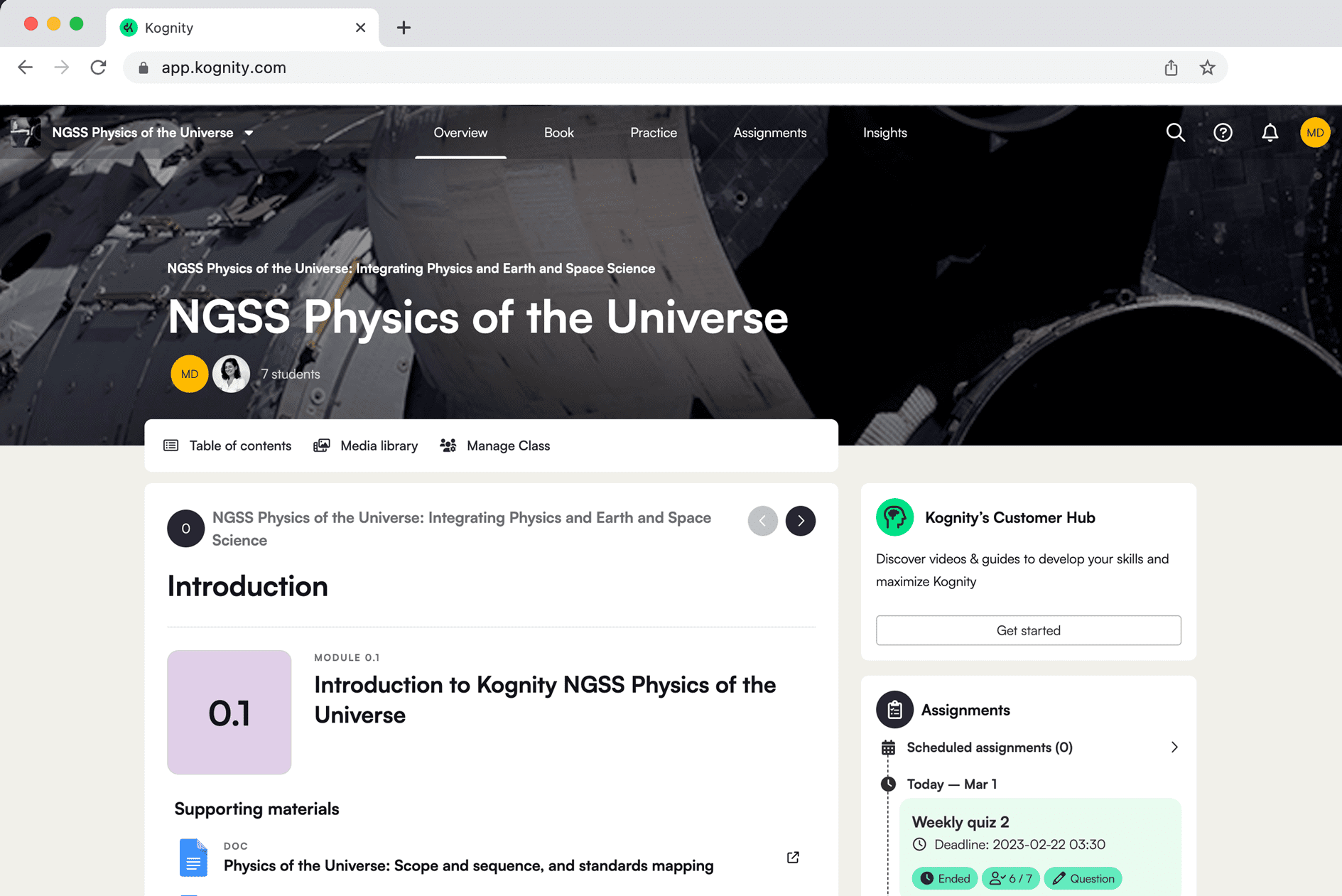 Ngss science standards physics