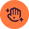 Raised hand icon