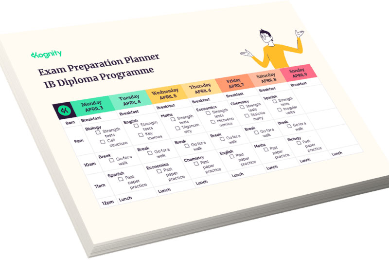 Kognity revision planner for IB DP