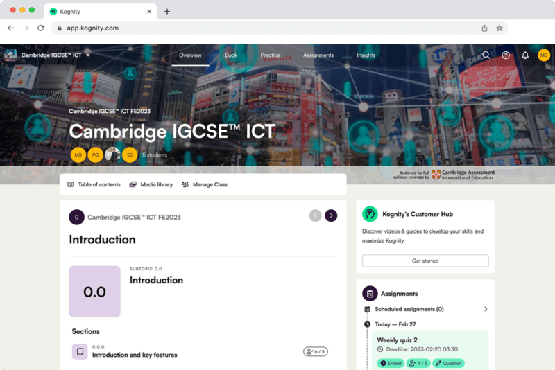 Kognity for Cambridge IGCSE Information & Communication Technology cover