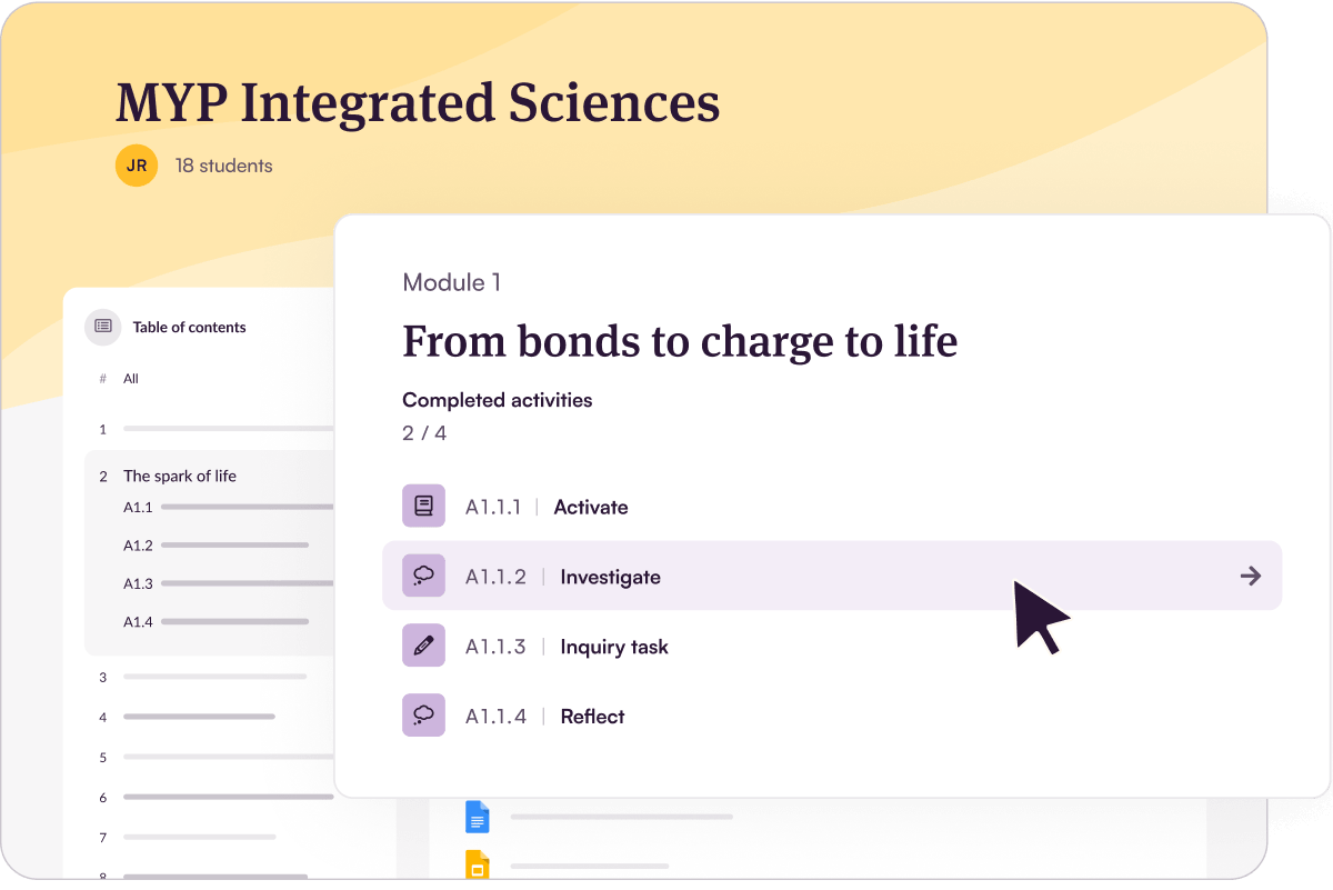Myp Overview Kognity for IB MYP - Kognity